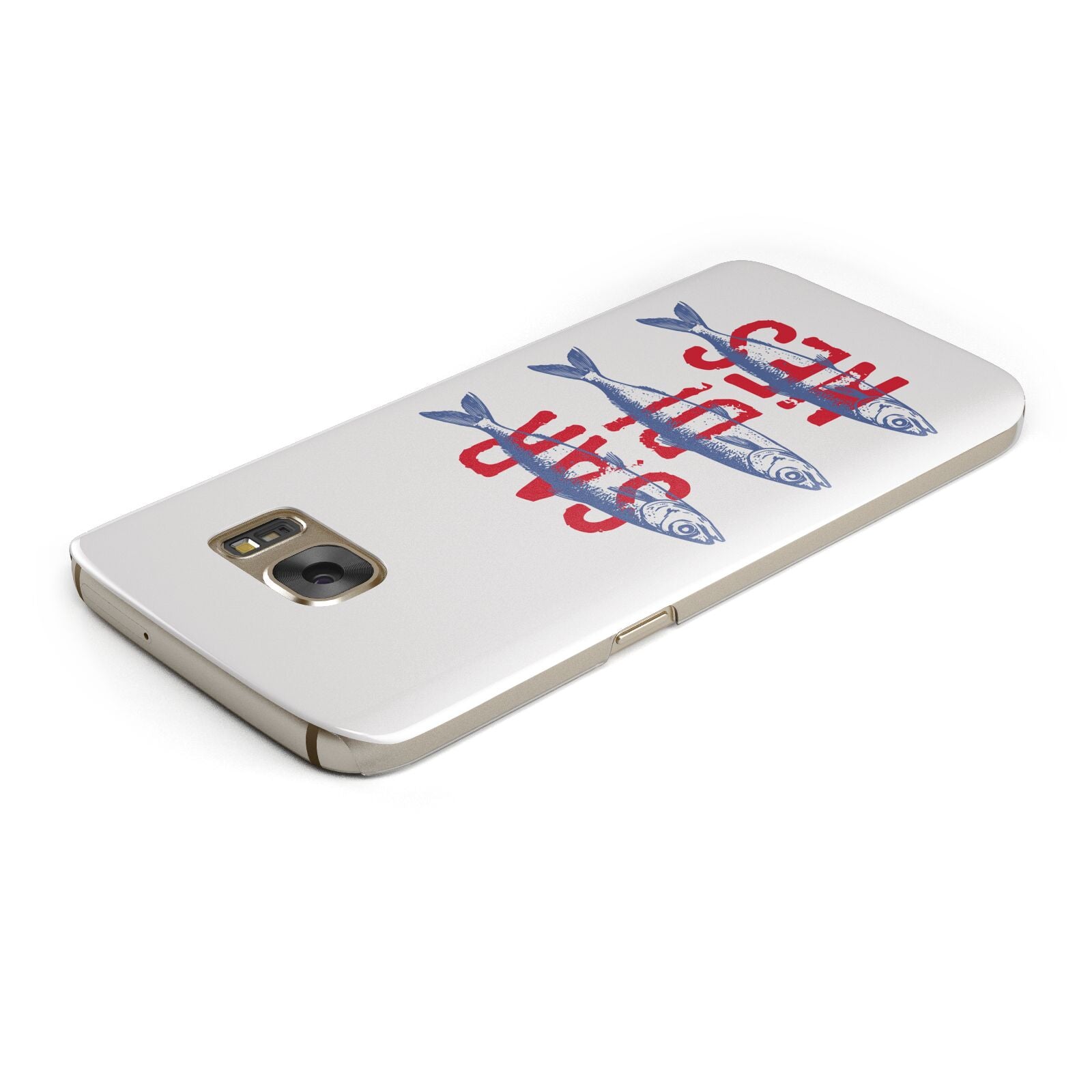 Sardines Word Art Samsung Galaxy Case Top Cutout