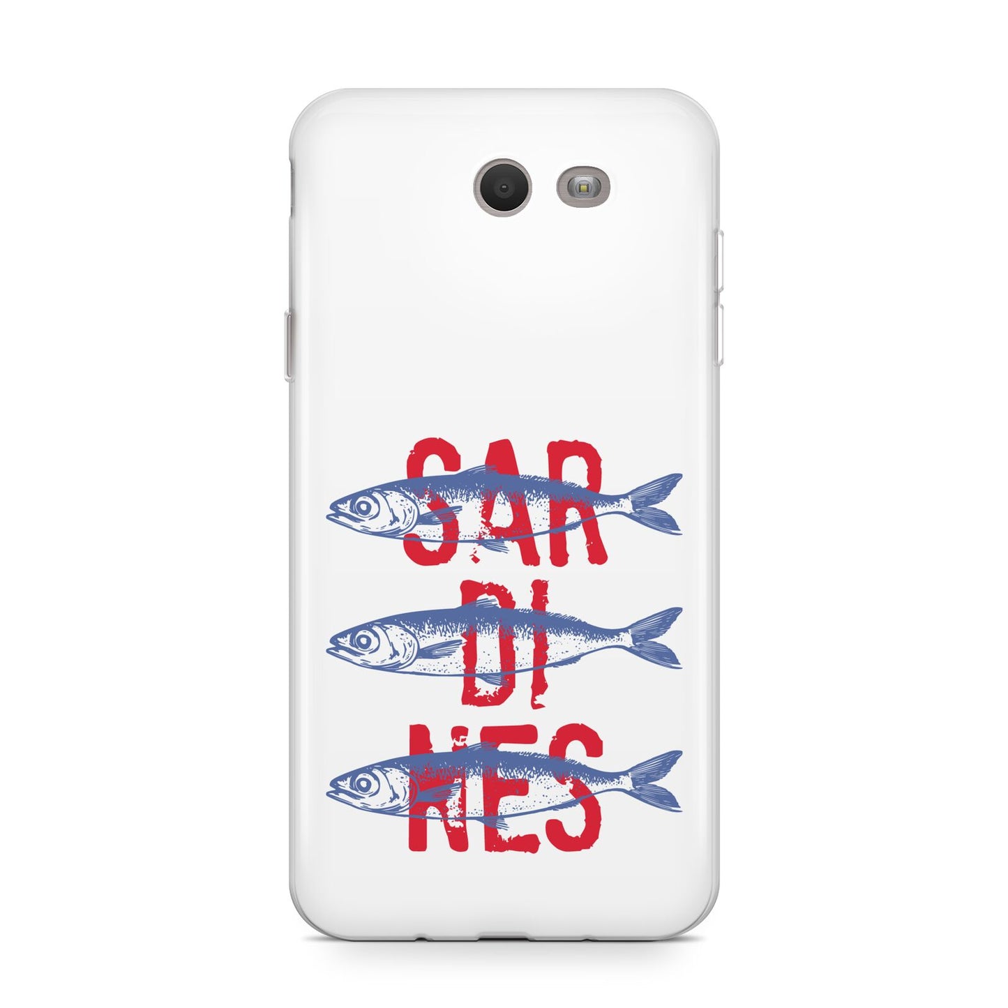 Sardines Word Art Samsung Galaxy J7 2017 Case