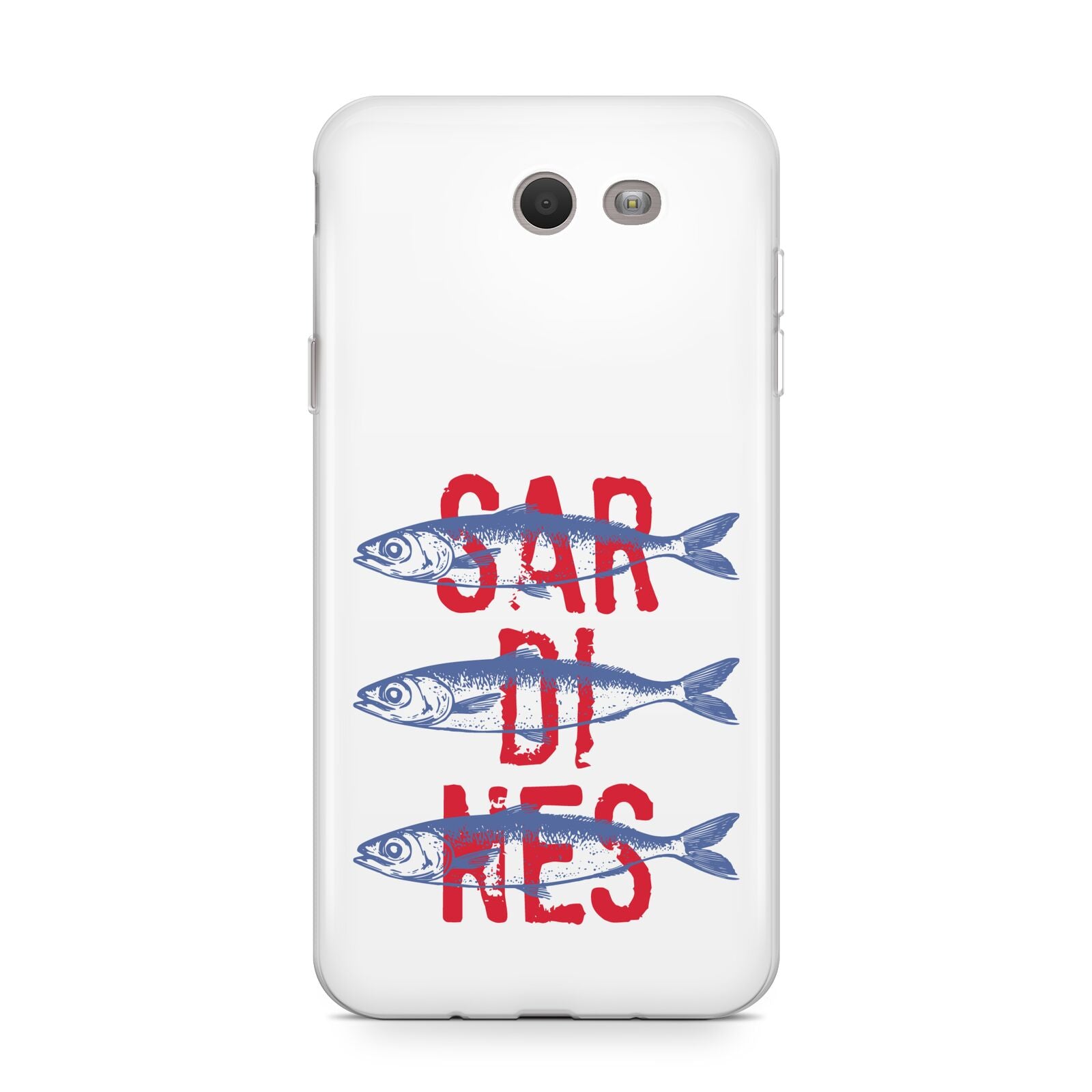 Sardines Word Art Samsung Galaxy J7 2017 Case