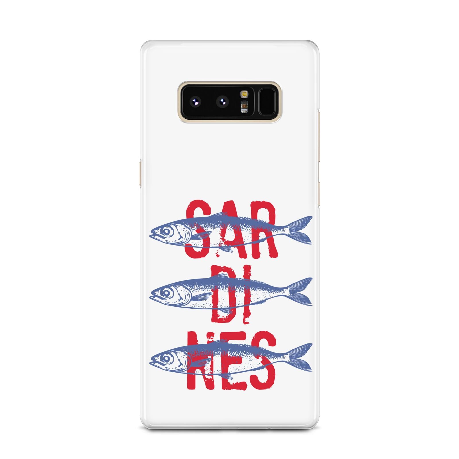 Sardines Word Art Samsung Galaxy Note 8 Case