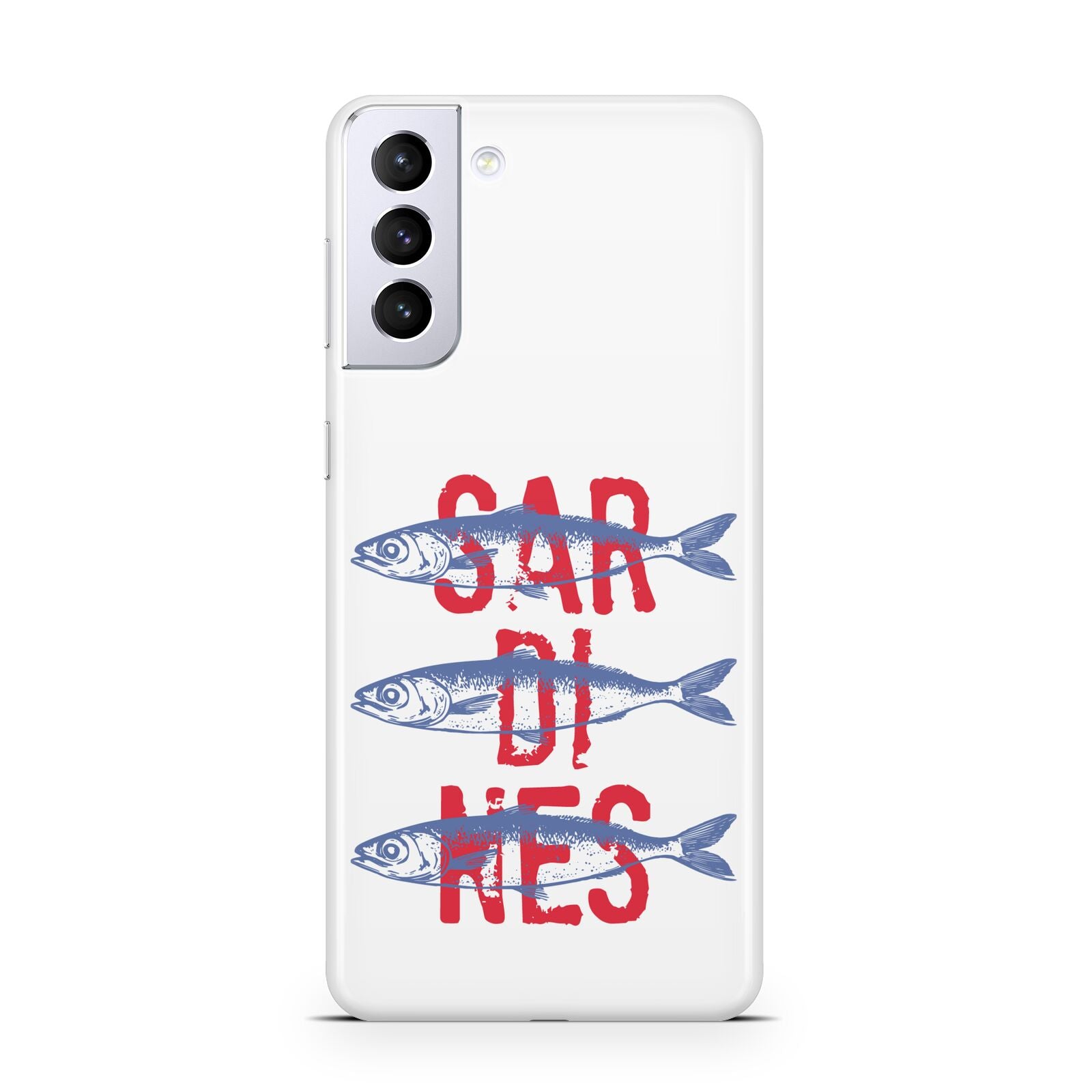 Sardines Word Art Samsung S21 Plus Phone Case