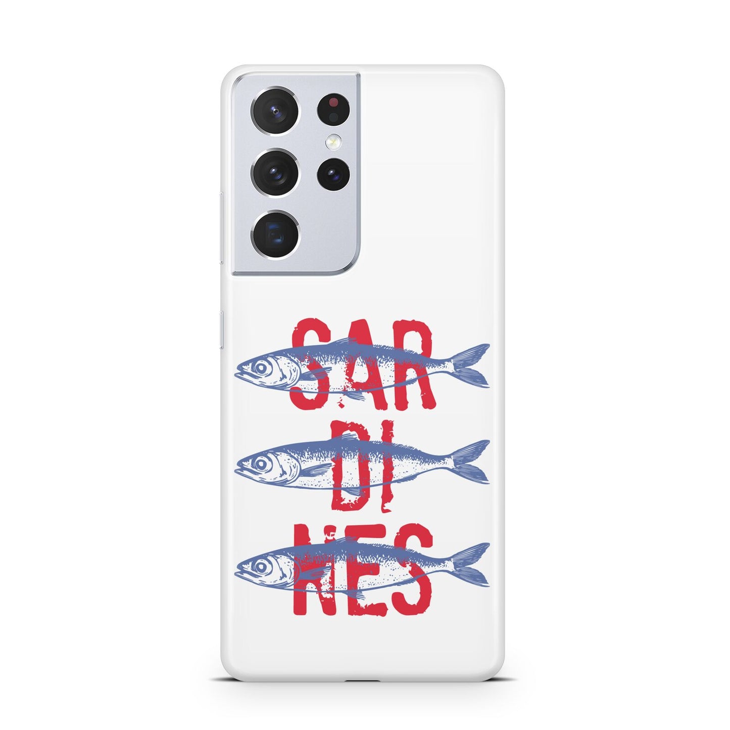 Sardines Word Art Samsung S21 Ultra Case