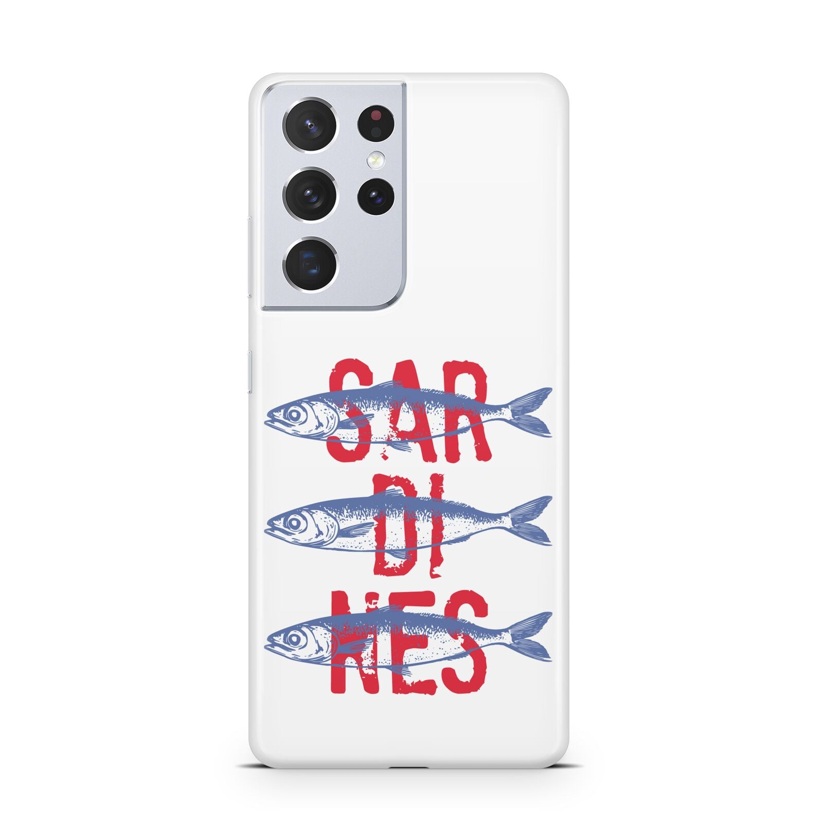 Sardines Word Art Samsung S21 Ultra Case