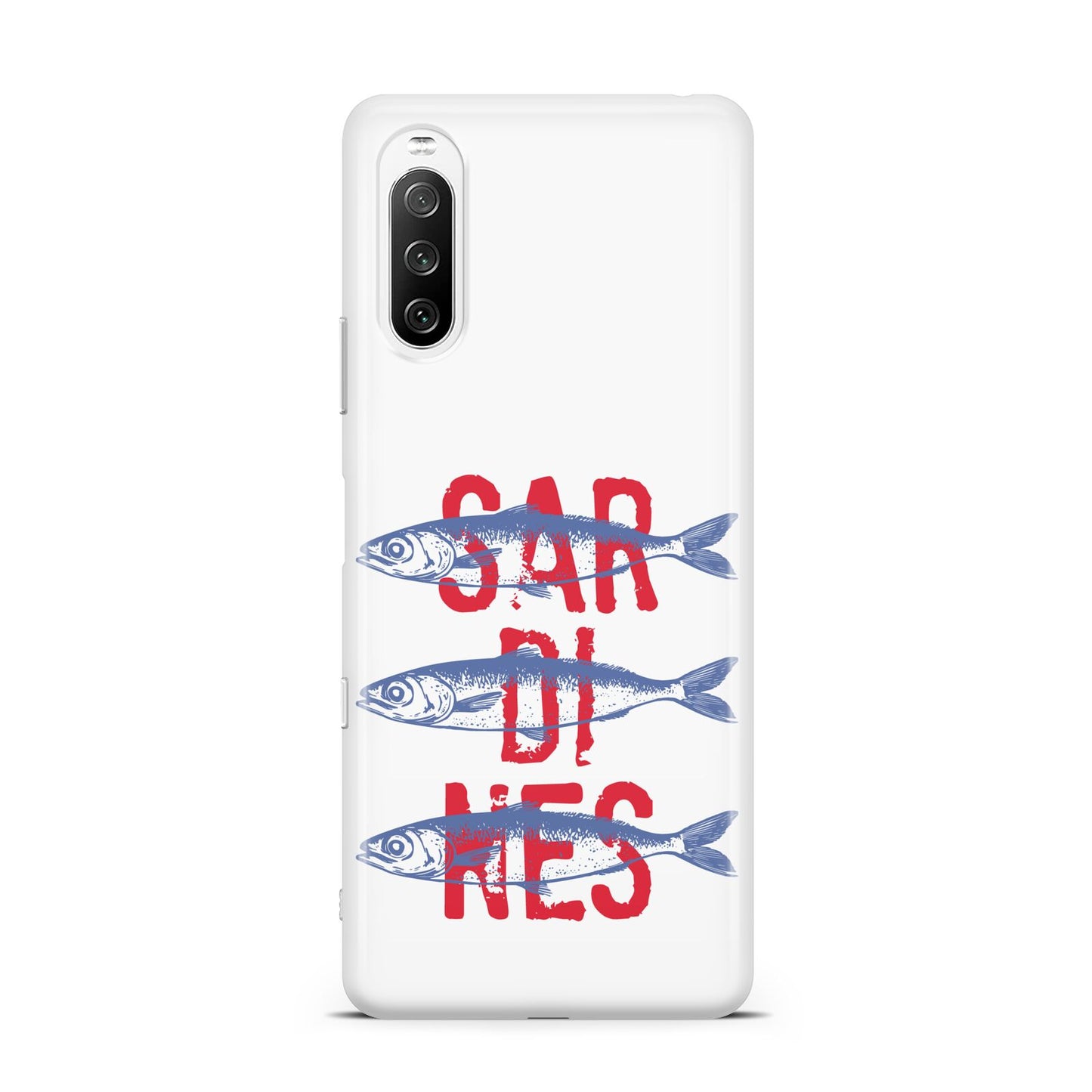 Sardines Word Art Sony Xperia 10 III Case