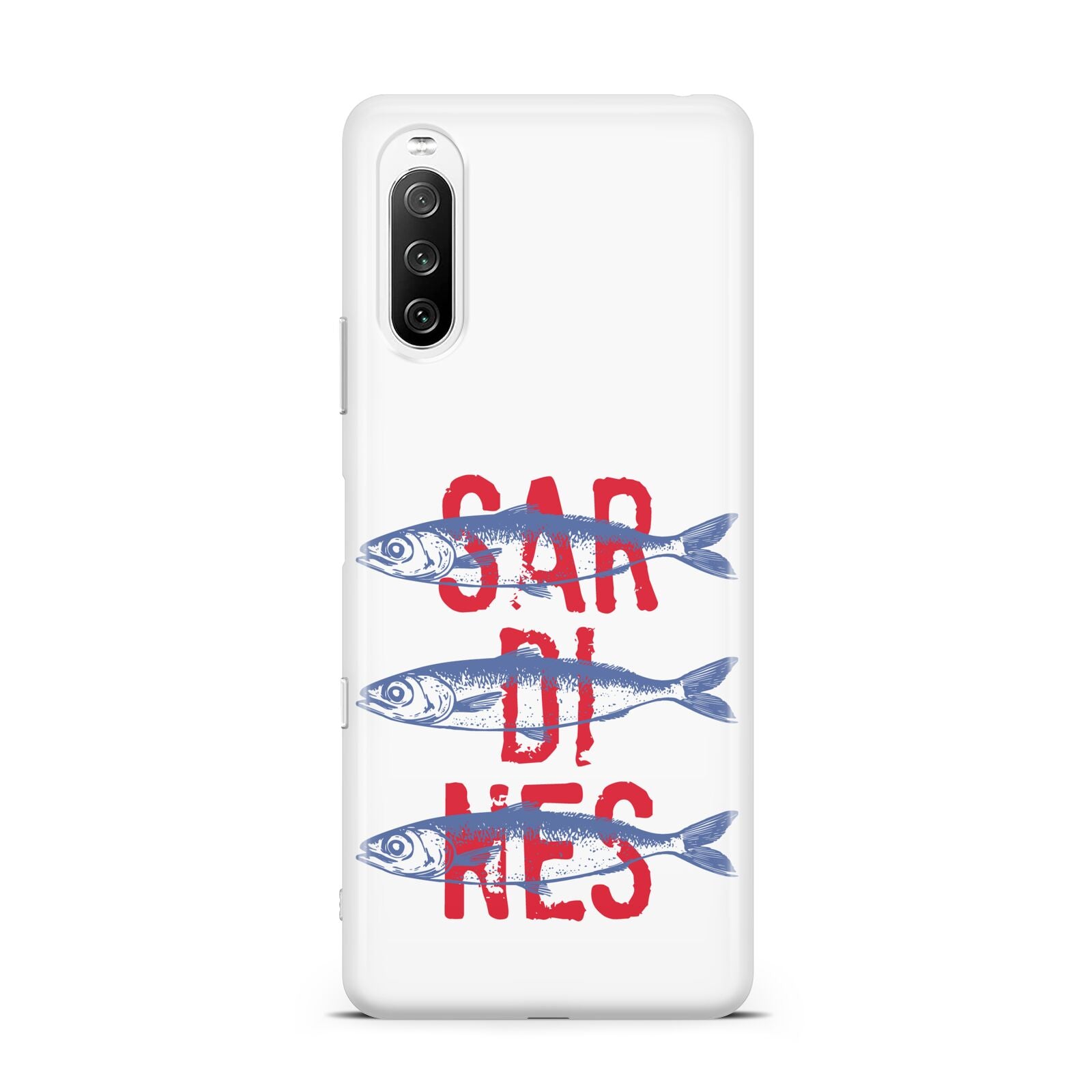 Sardines Word Art Sony Xperia 10 III Case