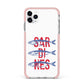 Sardines Word Art iPhone 11 Pro Max Impact Pink Edge Case