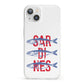Sardines Word Art iPhone 13 Clear Bumper Case
