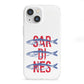 Sardines Word Art iPhone 13 Mini Clear Bumper Case