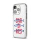 Sardines Word Art iPhone 14 Pro Clear Tough Case Silver Angled Image