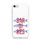 Sardines Word Art iPhone 7 Bumper Case on Silver iPhone