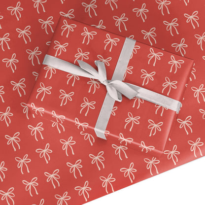 Scarlet Bow Custom Wrapping Paper