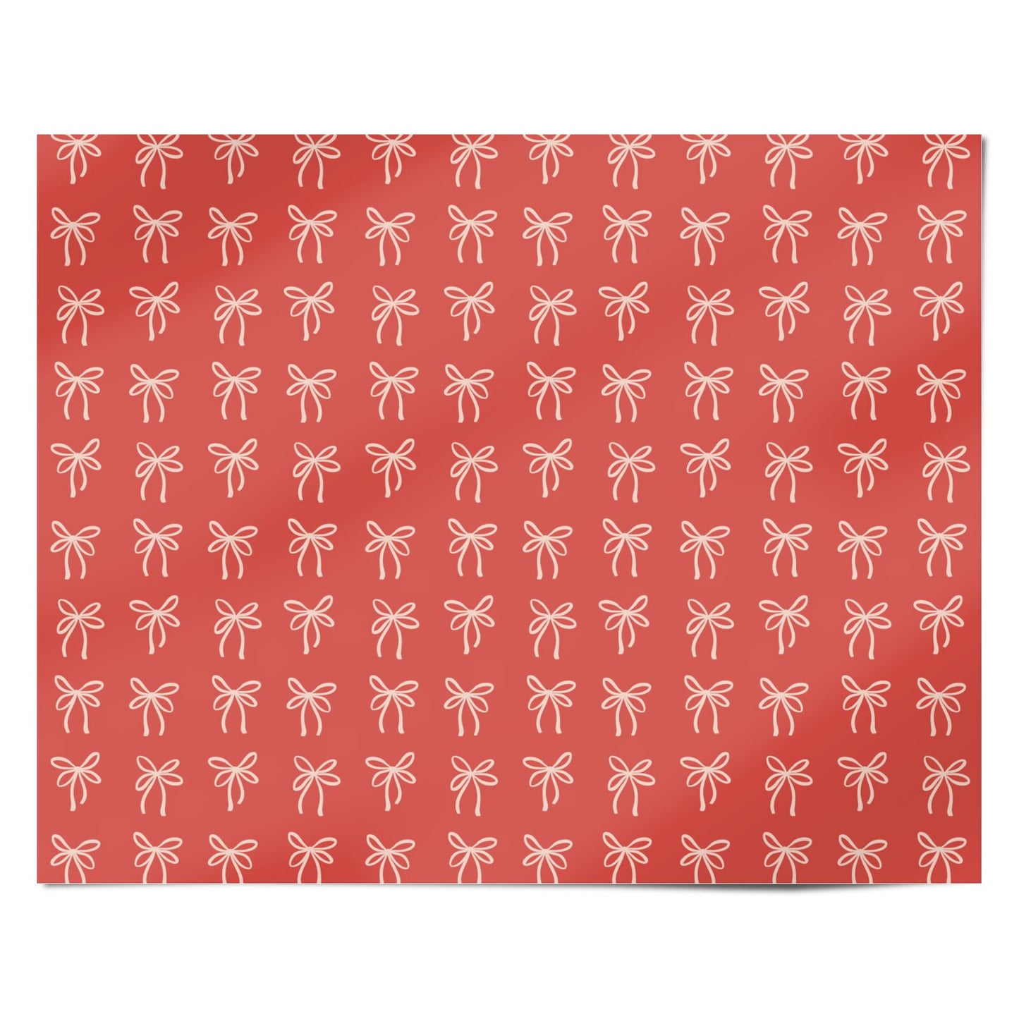 Scarlet Bow Personalised Wrapping Paper Alternative