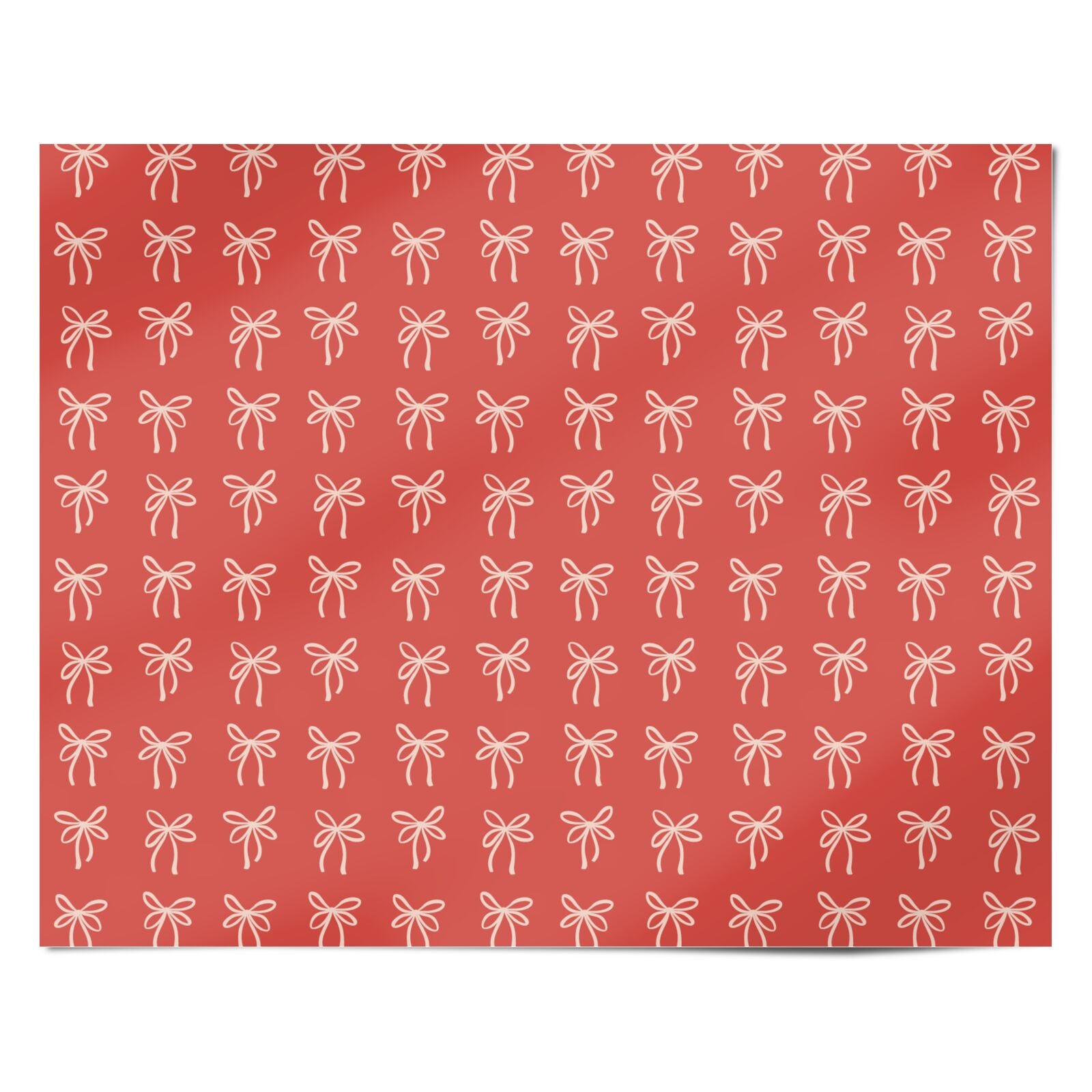 Scarlet Bow Personalised Wrapping Paper Alternative