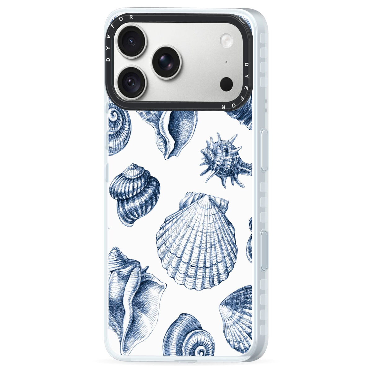 Shell iPhone 18 Pro Black Impact Pre order Case Side Angle on Silver phone