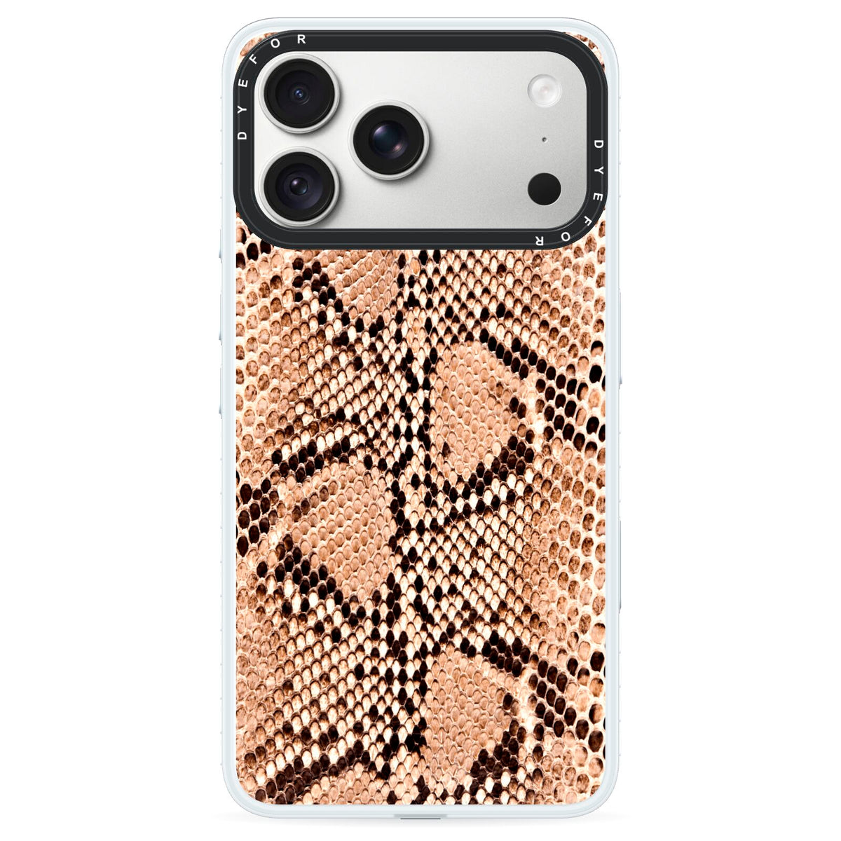Snakeskin iPhone 18 Pro Max Black Impact Pre order Case on Silver phone