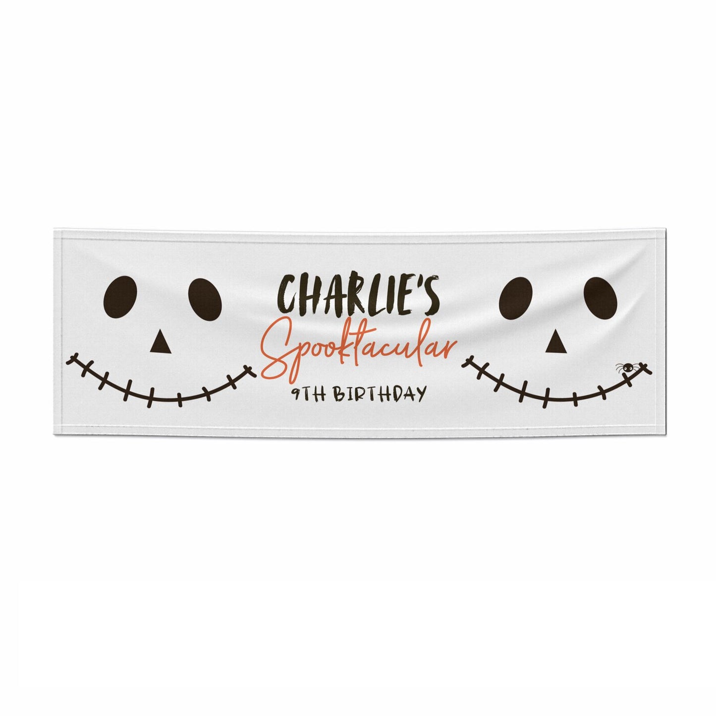 Spooktacular Birthday Personalised 3x1 Paper Banner