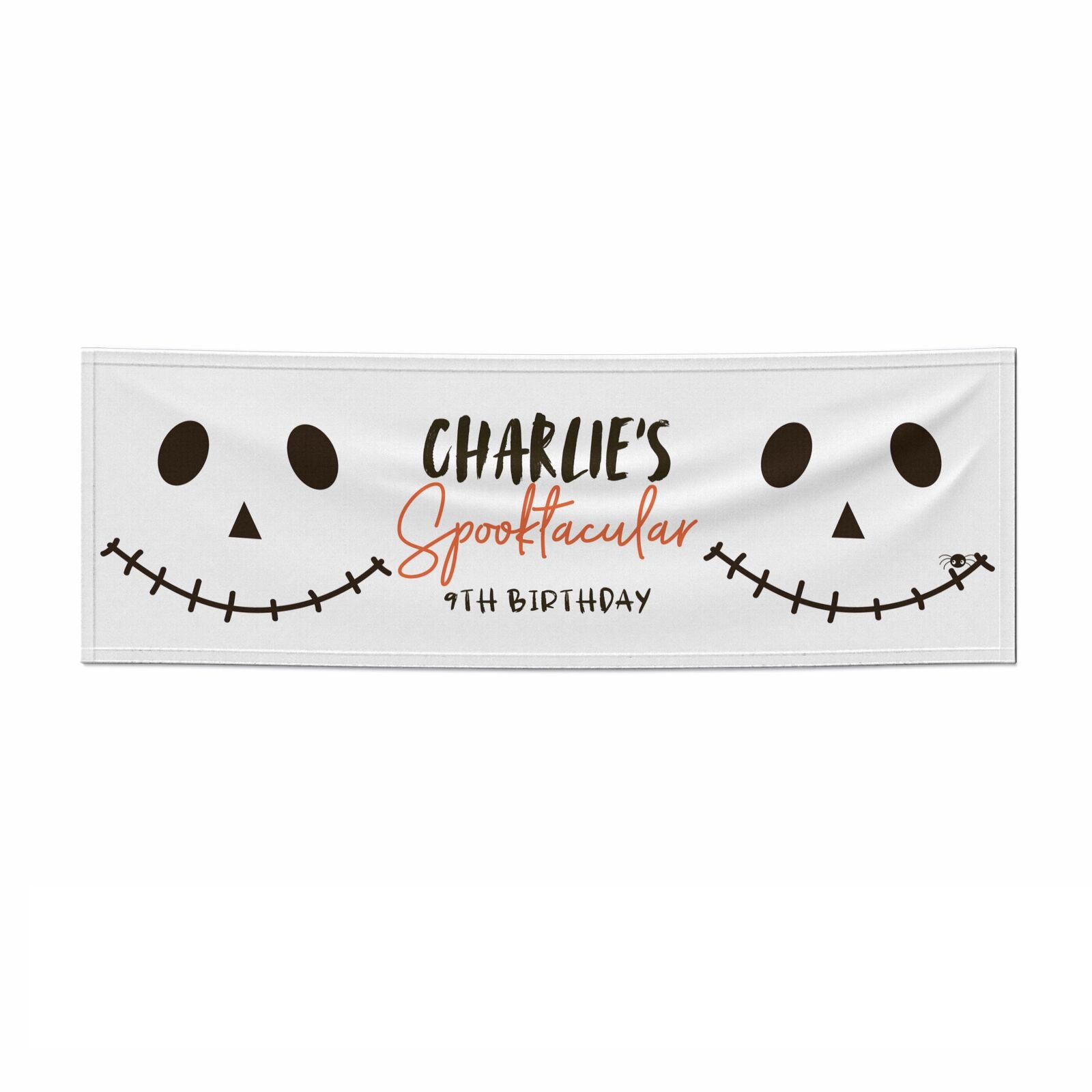 Spooktacular Birthday Personalised 3x1 Paper Banner