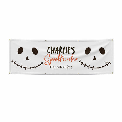 Spooktacular Birthday Personalised 6x2 Banner