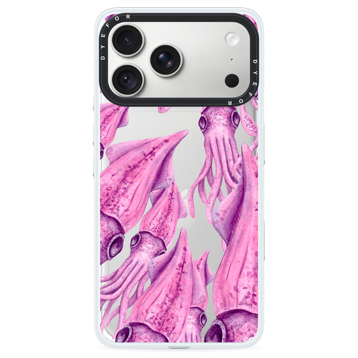 Squid iPhone 18 Pro Black Impact Pre order Case on Silver phone