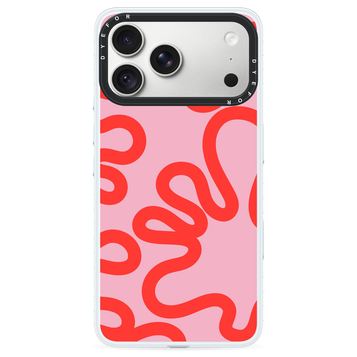 Squiggle iPhone 18 Pro Max Black Impact Pre order Case on Silver phone