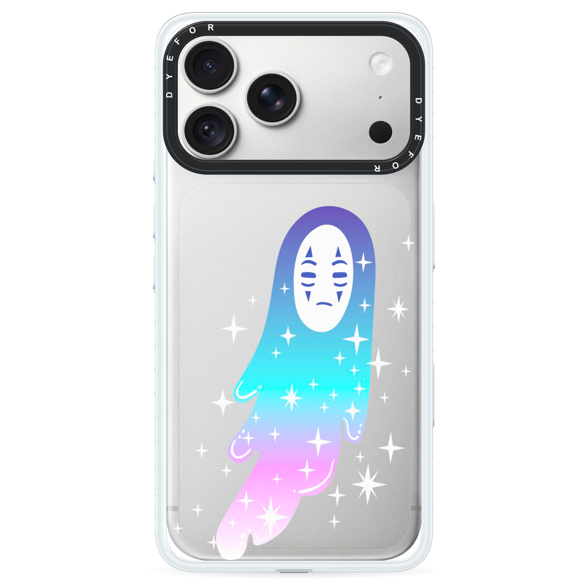 Starry Spectre iPhone 18 Pro Max Black Impact Pre order Case on Silver phone