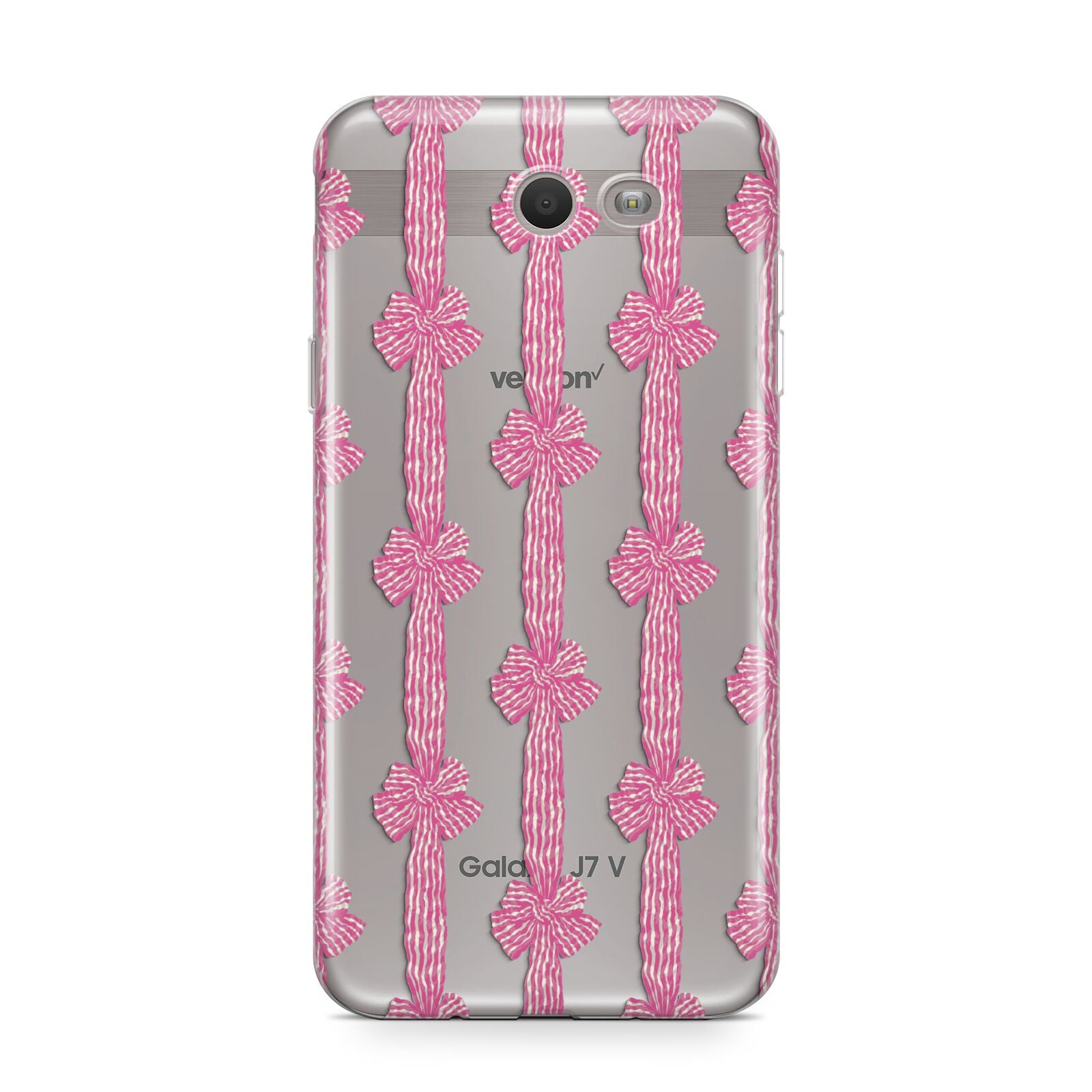 Striped Bow Pattern Samsung Galaxy J7 2017 Case