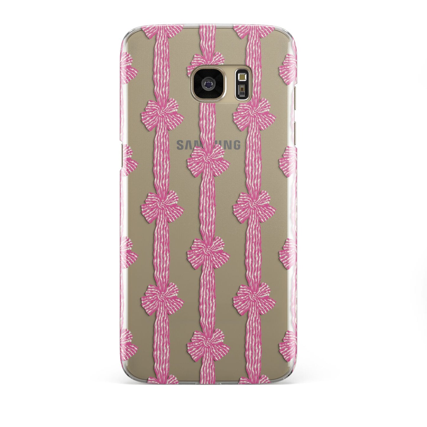 Striped Bow Pattern Samsung Galaxy S7 Edge Case