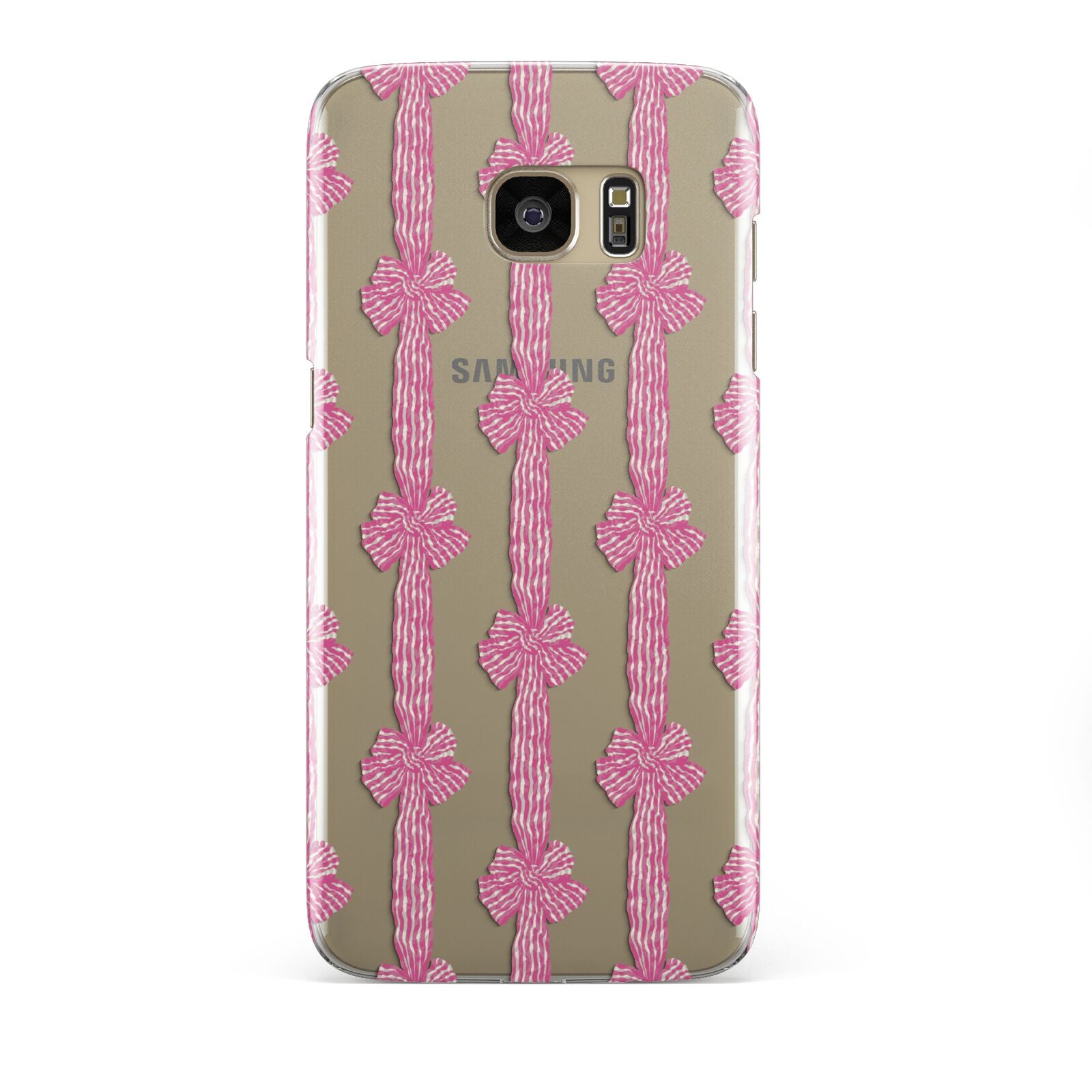 Striped Bow Pattern Samsung Galaxy S7 Edge Case
