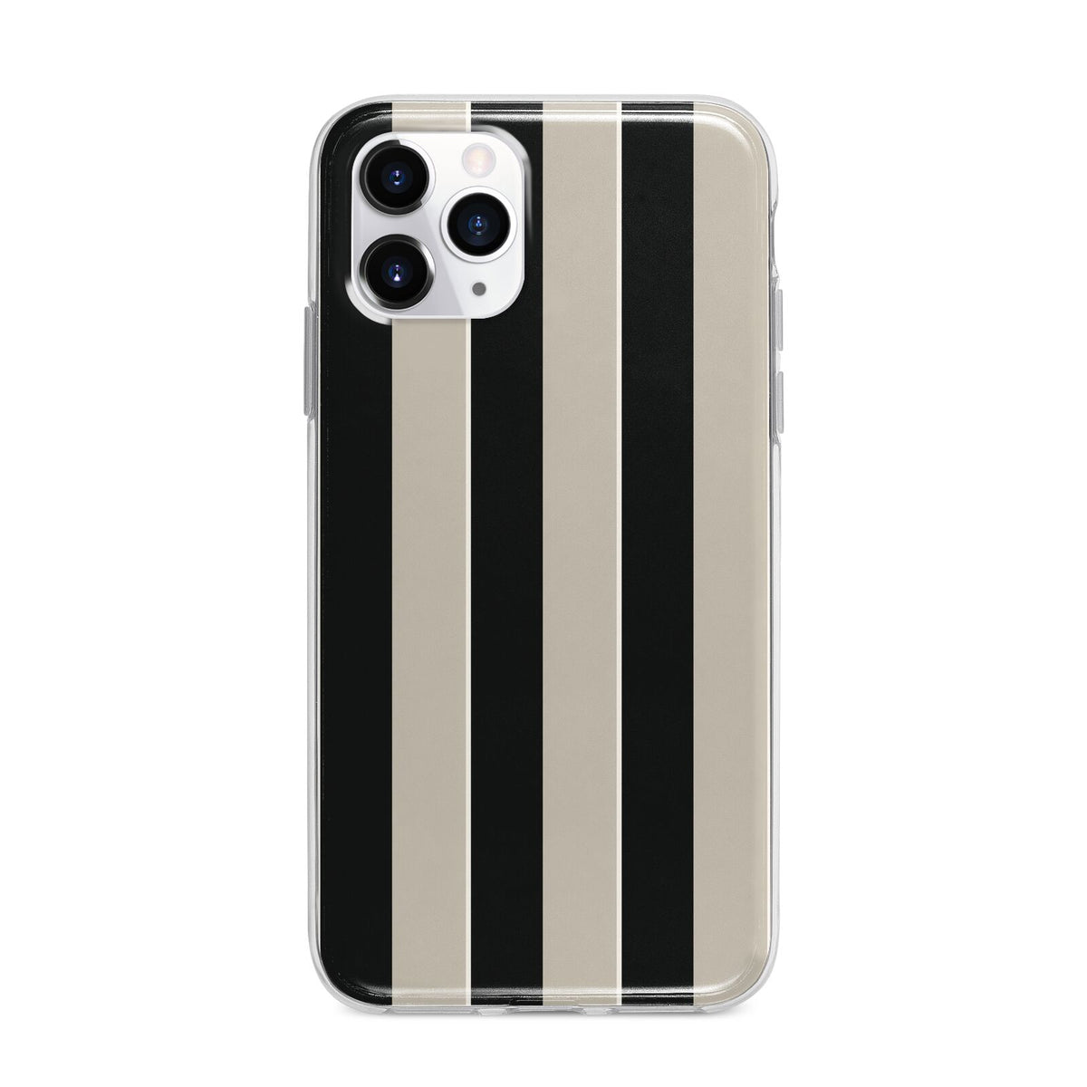 Studio Stripe Apple iPhone 11 Pro Max in Silver with Bumper Case