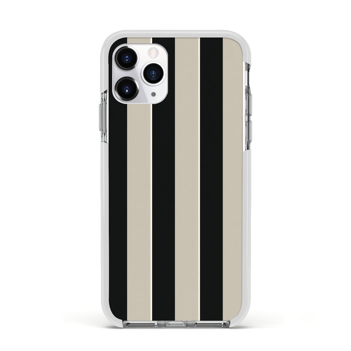 Studio Stripe Apple iPhone 11 Pro in Silver with White Impact Case