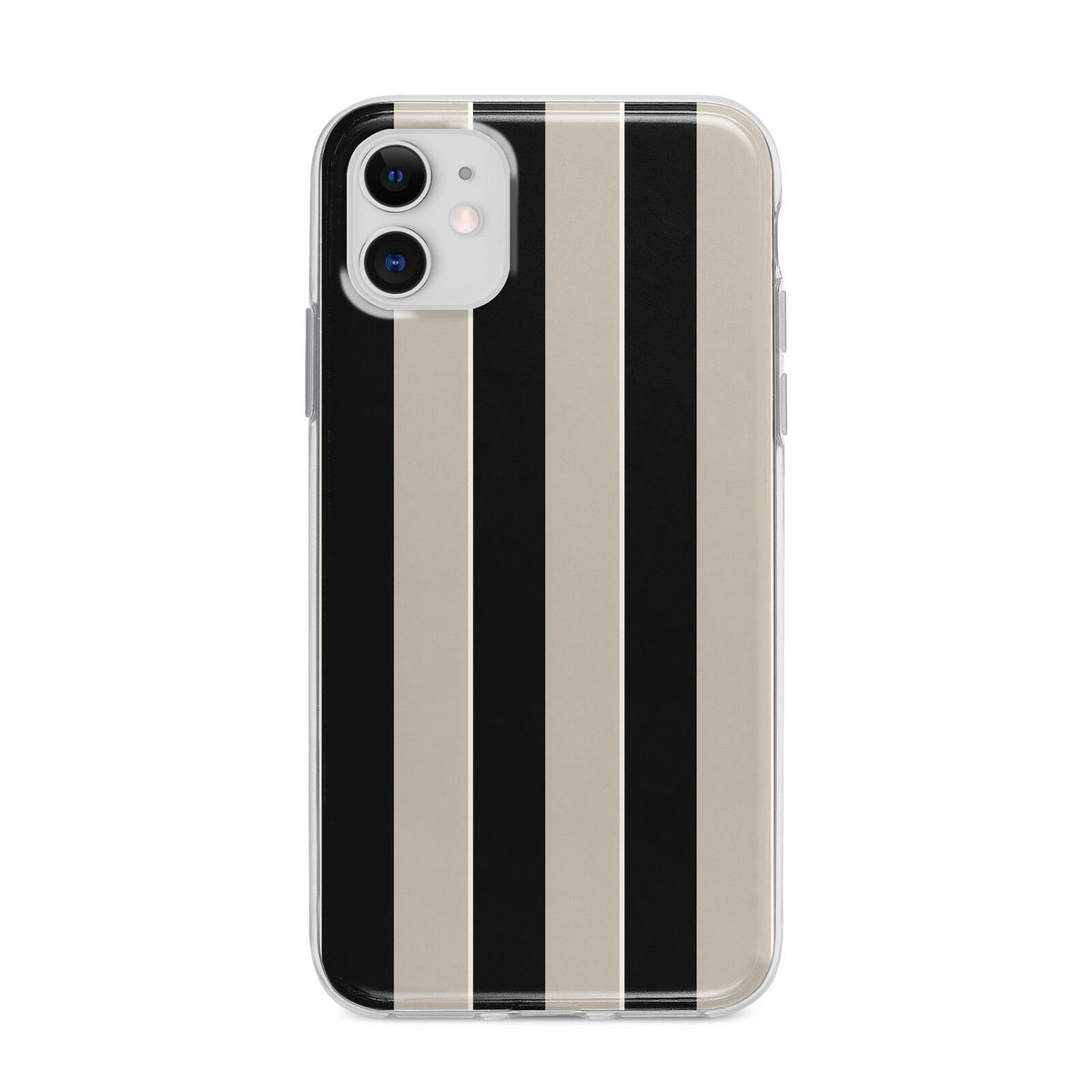 Studio Stripe Apple iPhone 11 in White with Bumper Case