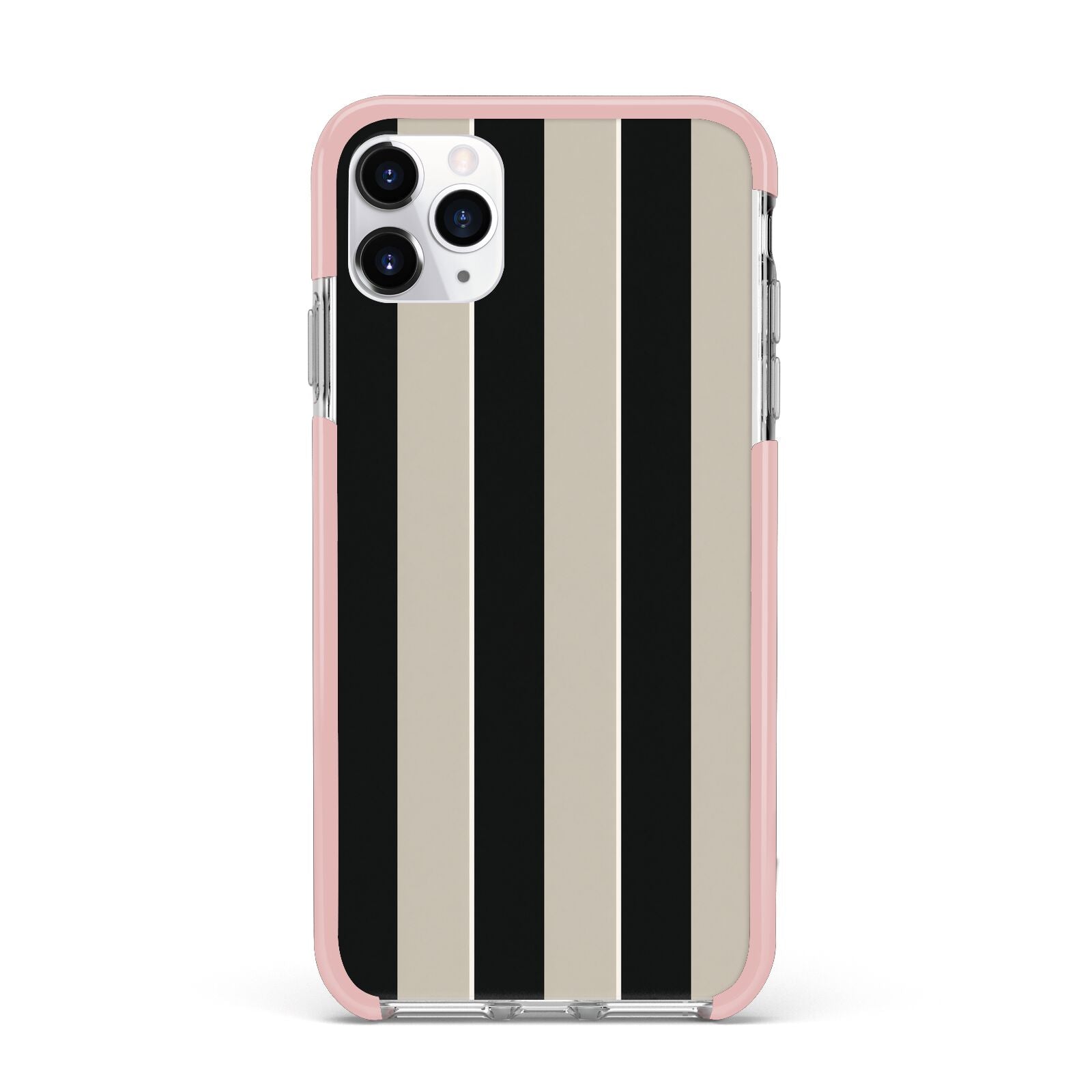 Studio Stripe iPhone 11 Pro Max Impact Pink Edge Case