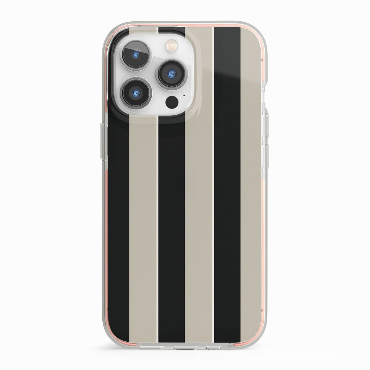 Studio Stripe iPhone 13 Pro TPU Impact Case with Pink Edges
