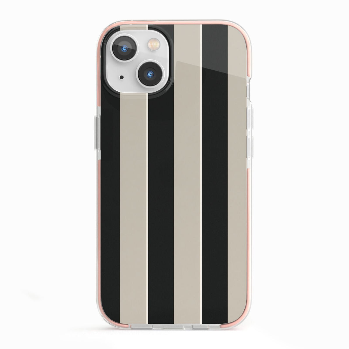 Studio Stripe iPhone 13 TPU Impact Case with Pink Edges