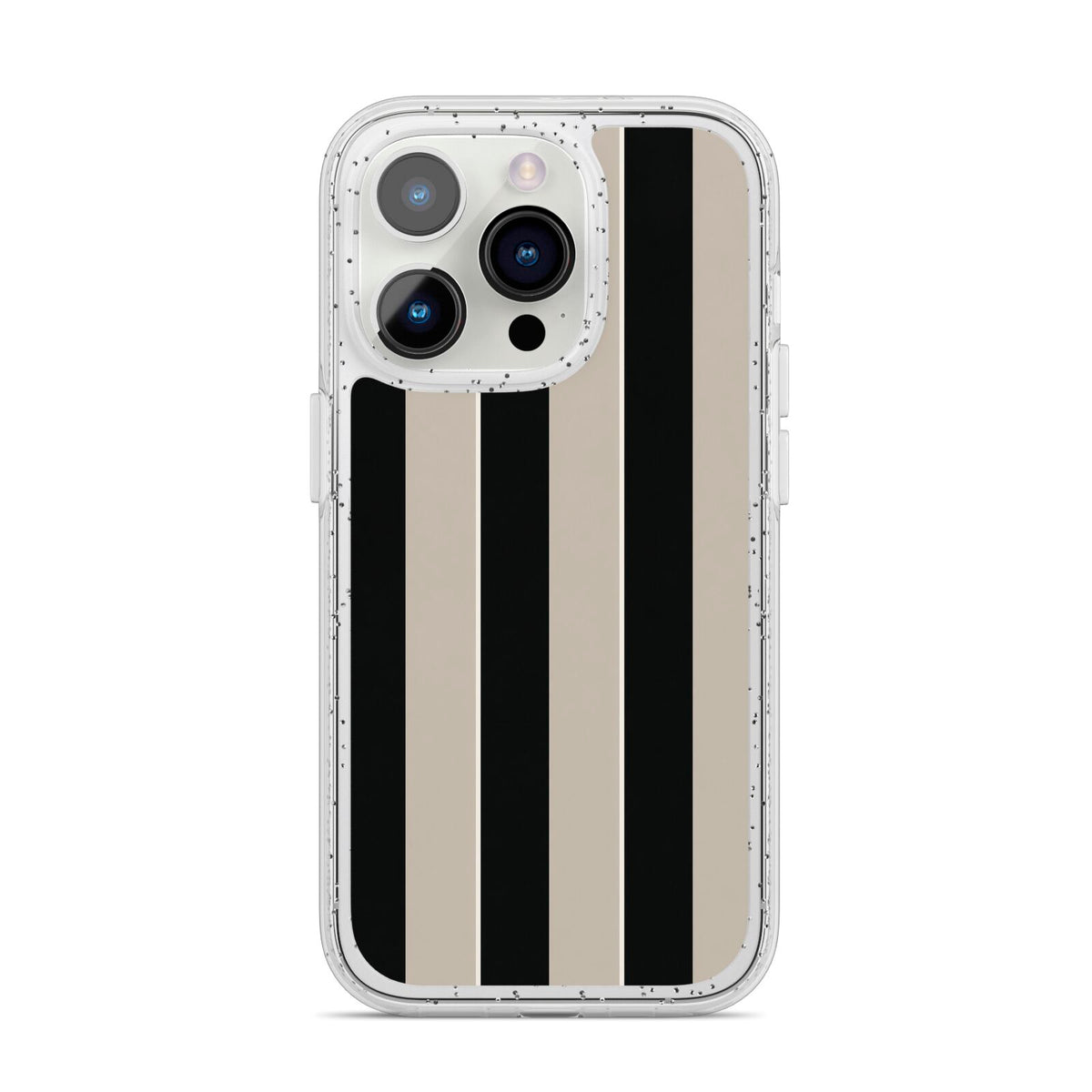 Studio Stripe iPhone 14 Pro Glitter Tough Case Silver
