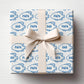 Blue Fish Fathers Day Wrapping Paper