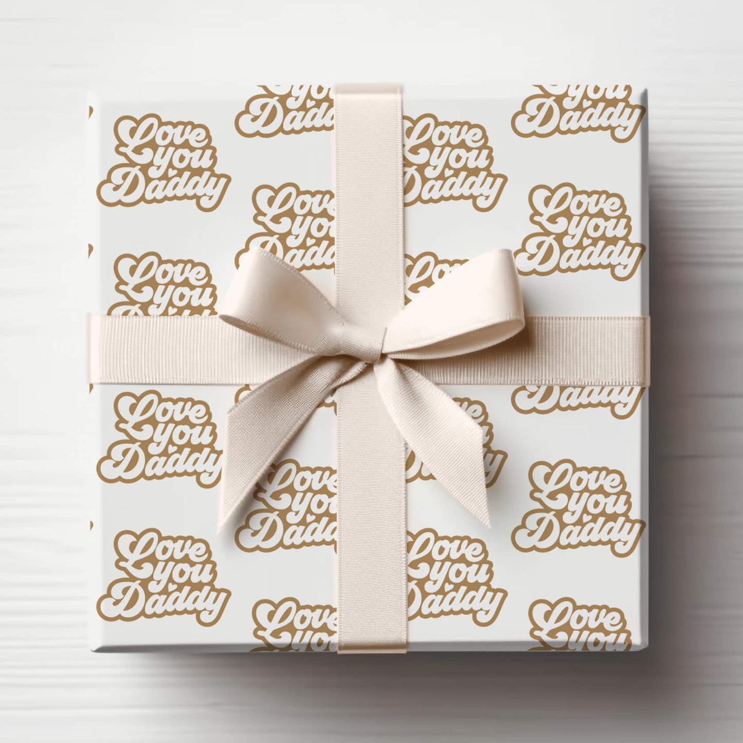 Love You Daddy Wrapping Paper