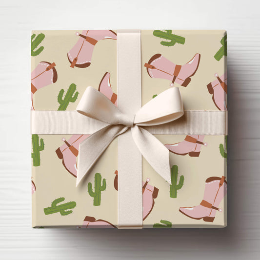 Cowgirl Wrapping Paper