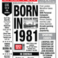 Year of Birth Retro Newspaper Birthday Wrapping Paper