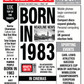 Year of Birth Retro Newspaper Birthday Wrapping Paper