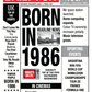 Year of Birth Retro Newspaper Birthday Wrapping Paper