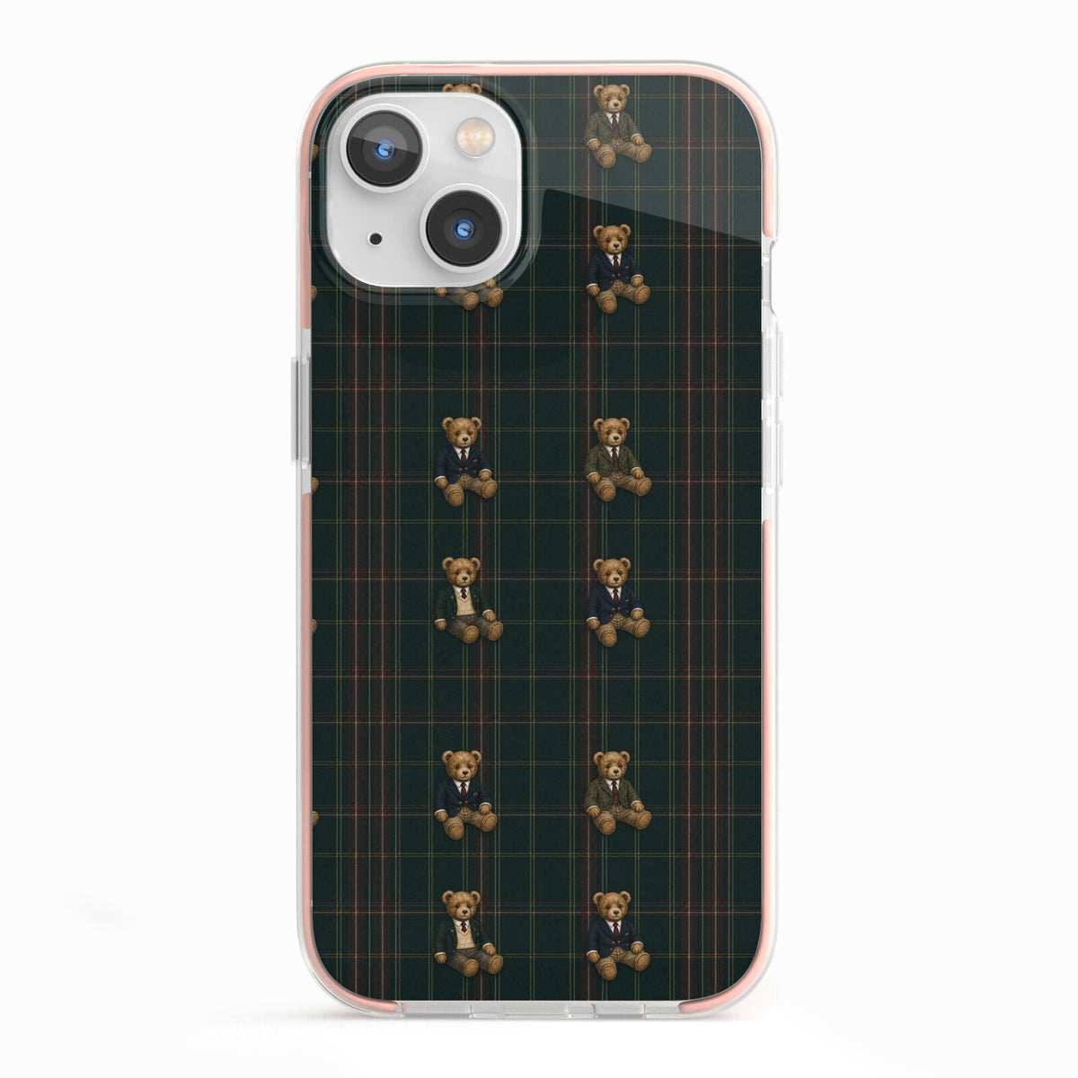 Teddy Traditions iPhone 13 TPU Impact Case with Pink Edges