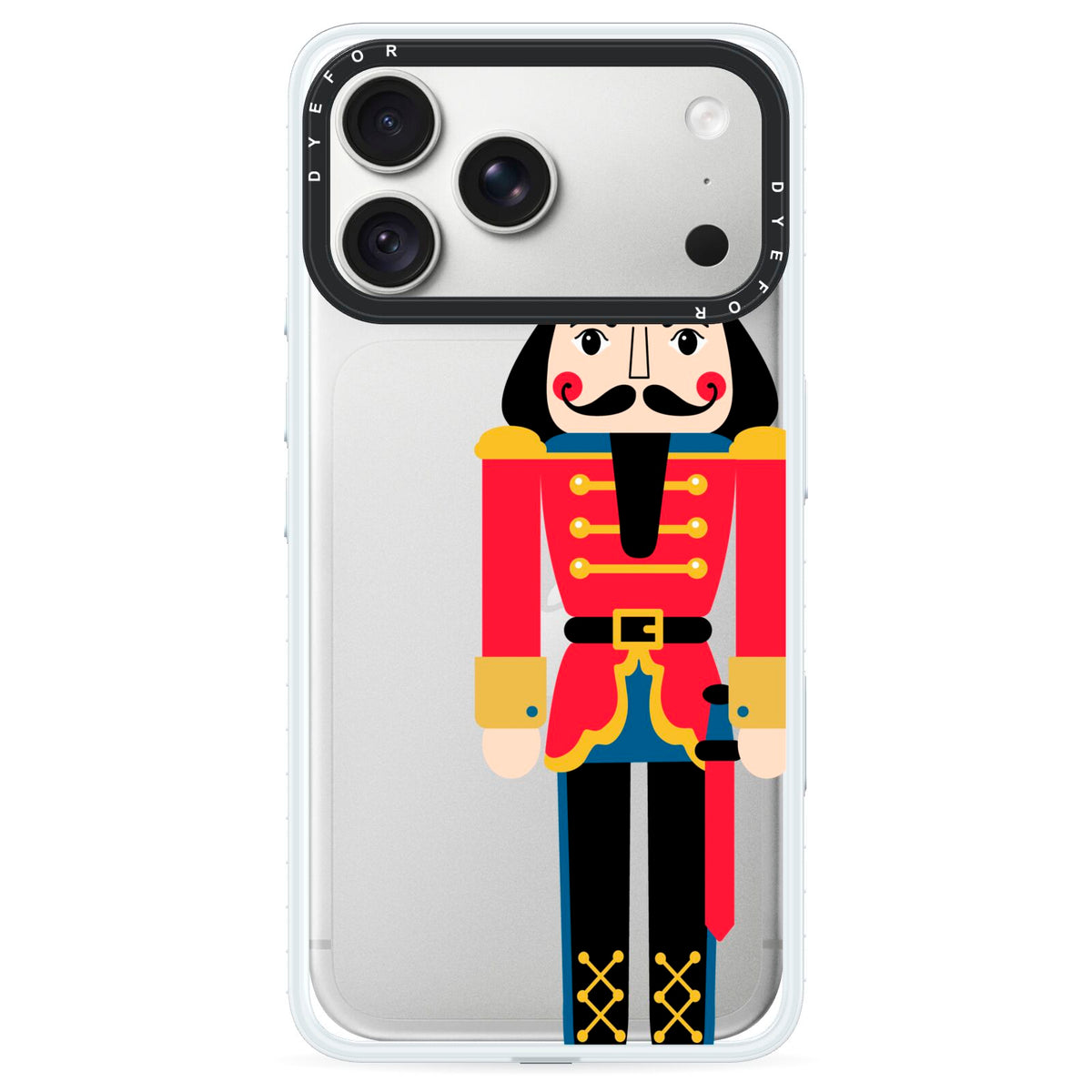 The Nutcracker iPhone 18 Pro Max Black Impact Pre order Case on Silver phone