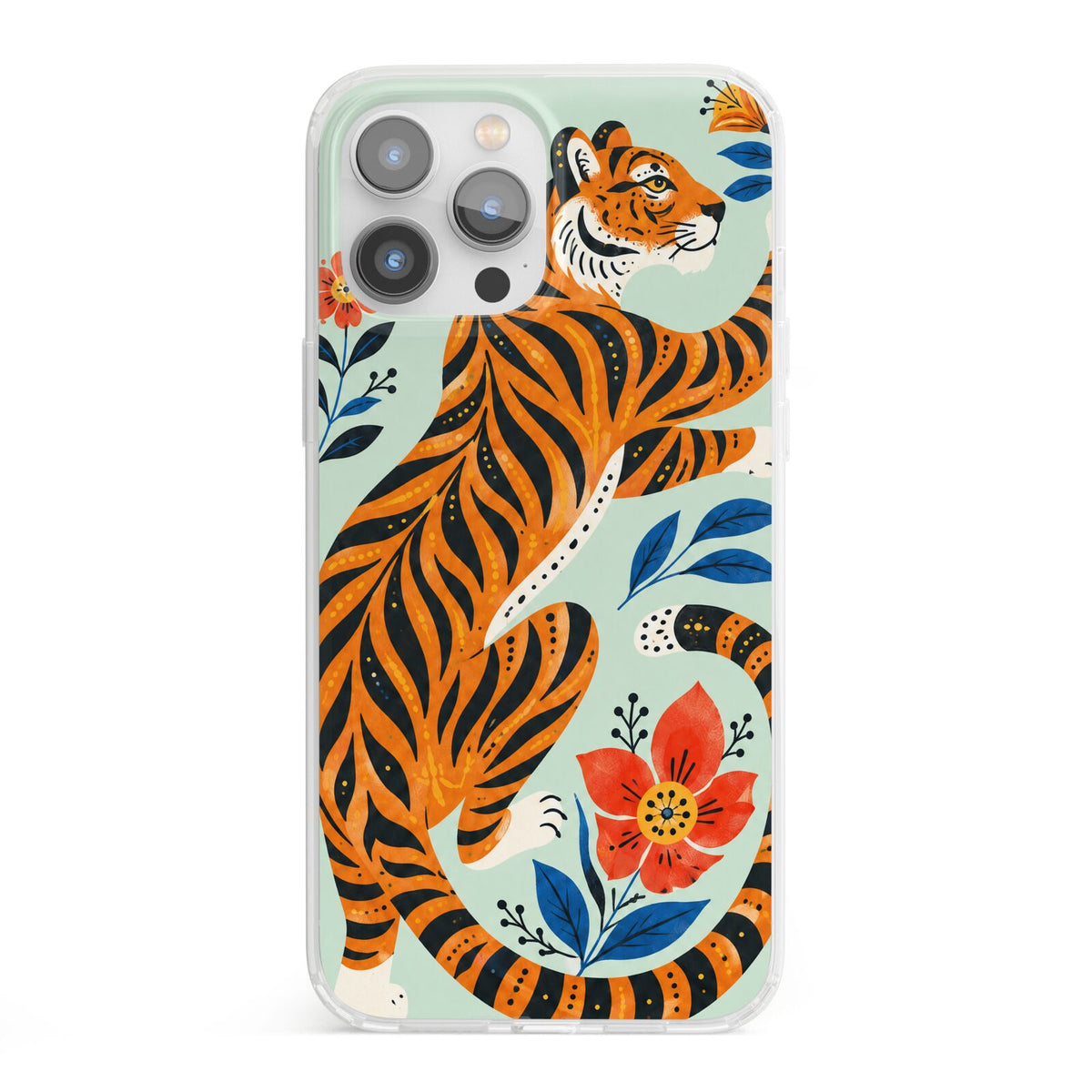 Tiger Reverie iPhone 13 Pro Max Clear Bumper Case