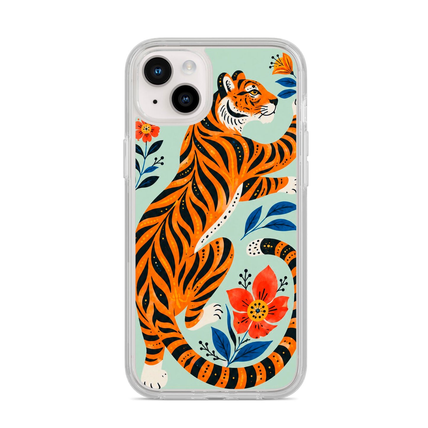 Tiger Reverie iPhone 14 Plus Clear Tough Case Starlight