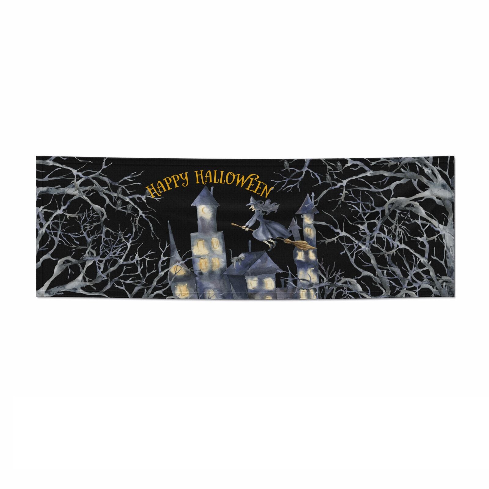 Treetop Halloween Witch 3x1 Paper Banner