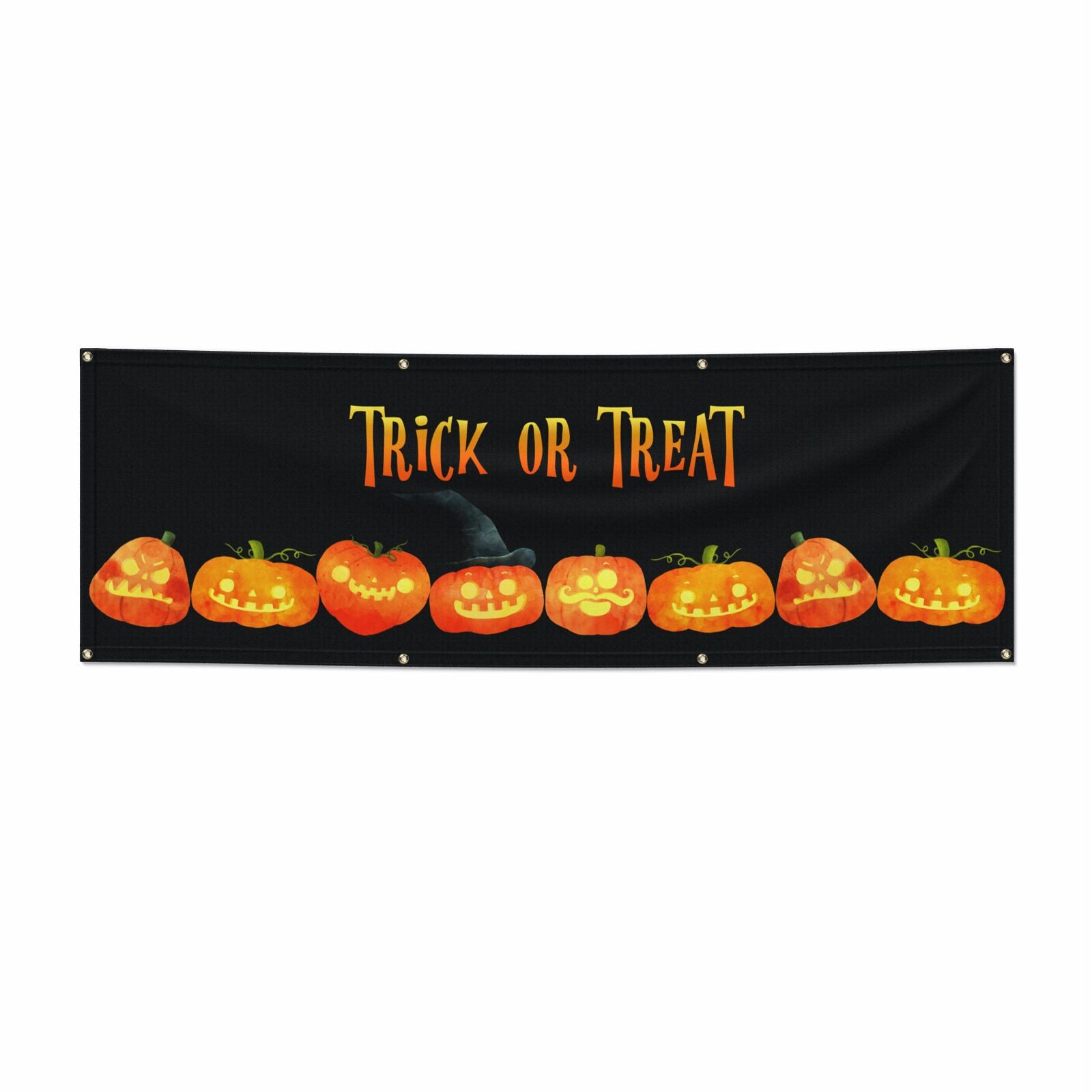 Trick or Treat Pumpkin 6x2 Banner