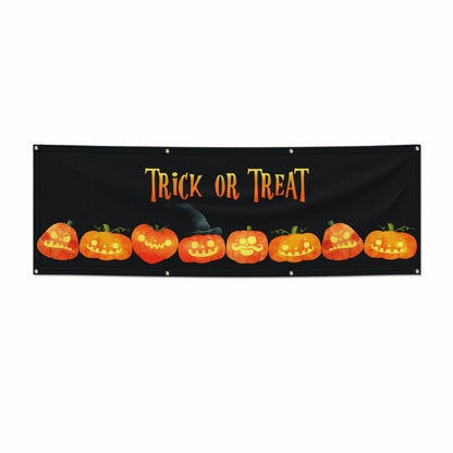 Trick or Treat Pumpkin 6x2 Banner