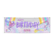 Unicorn Personalised 6x2 Banner