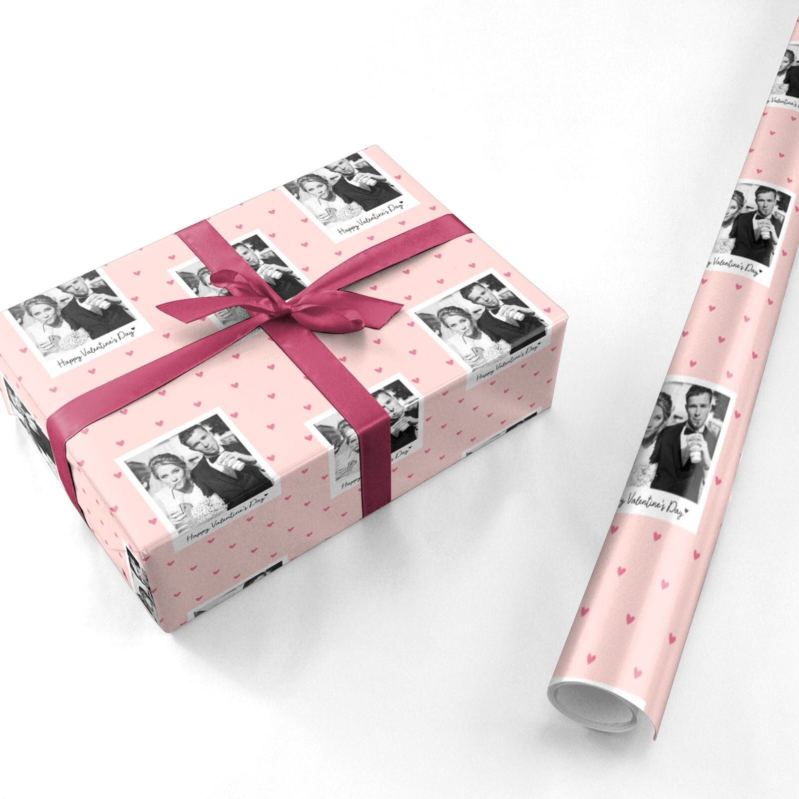 Valentine Photo Love Personalised Wrapping Paper